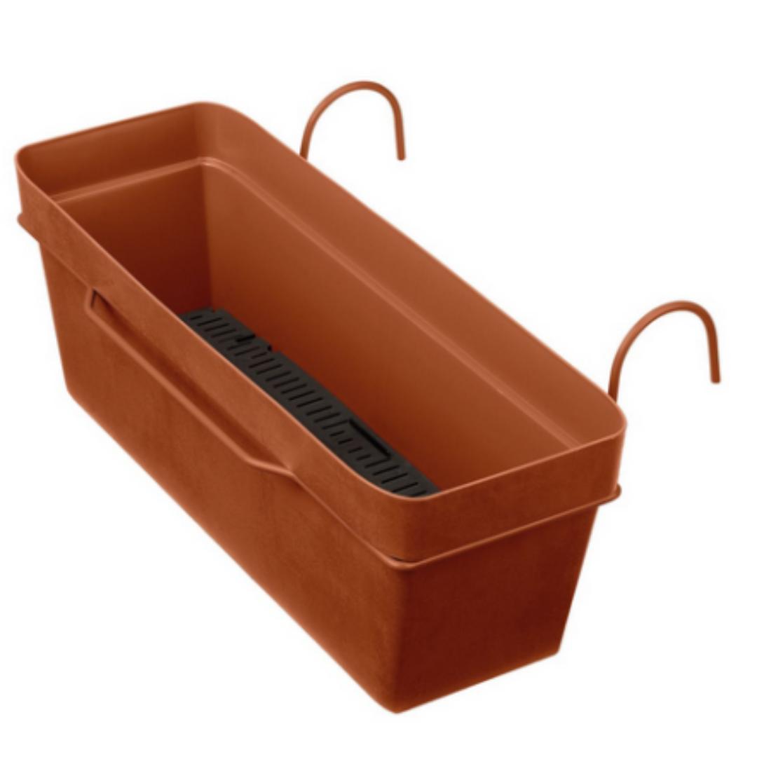 Jardinera balconera Like corten 49x28cm