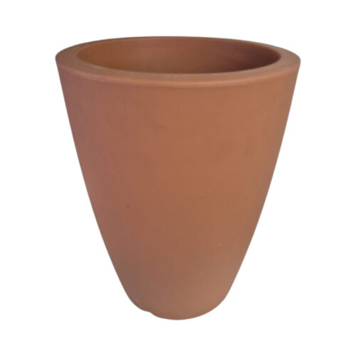 Maceta alta Hydra terracota oscura ø30 x 40 cm