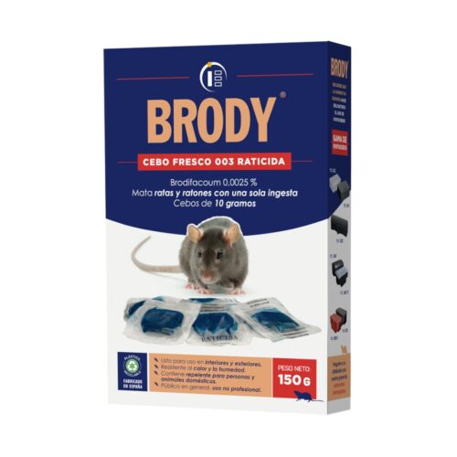 Raticida Brody cebo fresco 150 g