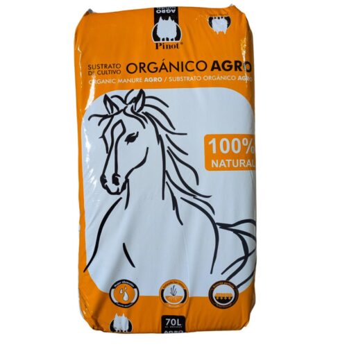 Abono orgánico Agro estiércol caballo con sustrato 70 l