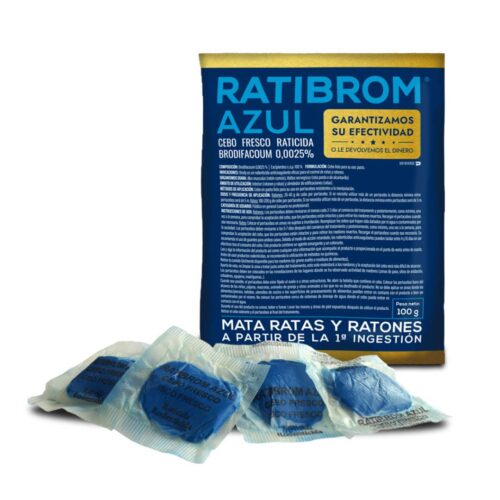 Raticida Ratibrom azul cebo fresco bolsa 100 g