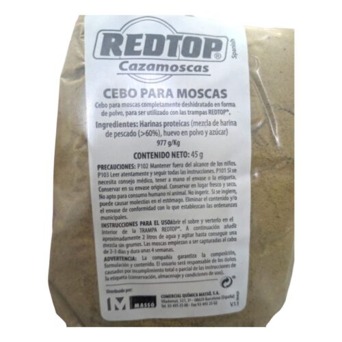 Cebo atrayente moscas Redtop Massó