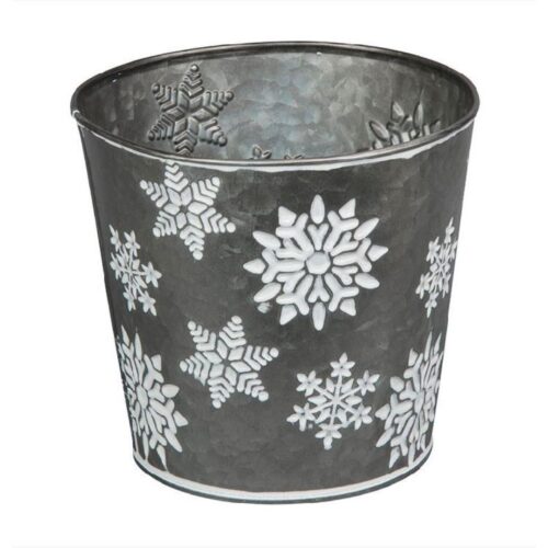 Maceta navideña Snow Star 16x15 cm