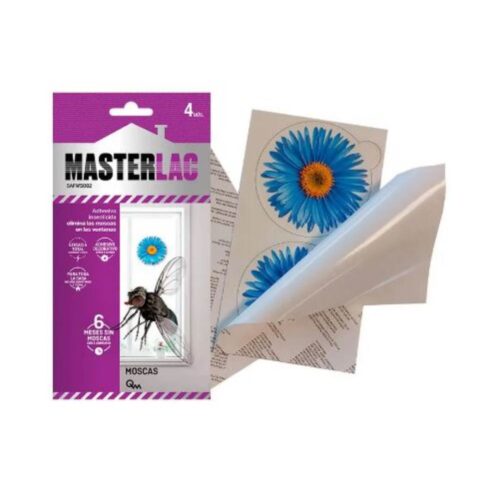 Insecticida moscas adhesivo flor Masterlac 4 ud