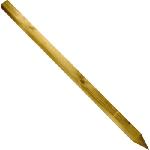 Poste madera torneado con punta 4x170 cm