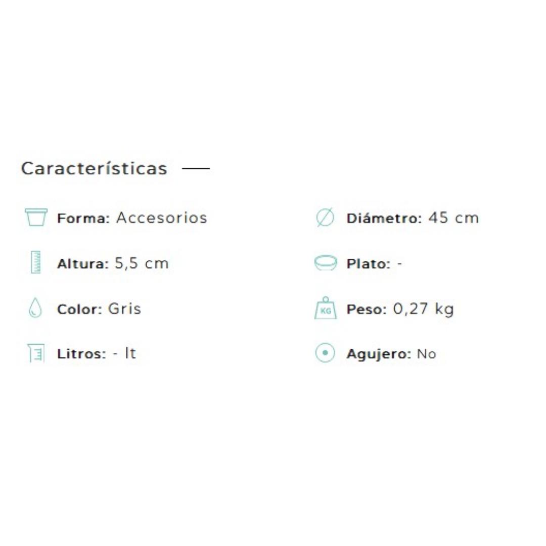 Plato circular Day antracita - Imagen 5