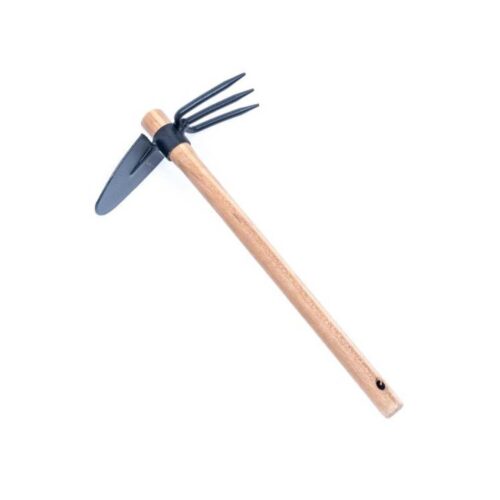 Azadilla combinada pala + 3 dientes con mango