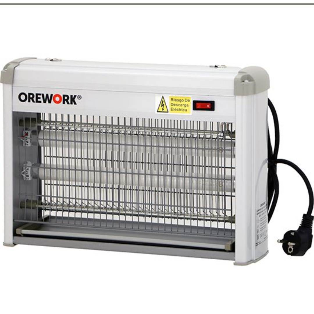 Lámpara mata insectos voladores 2x10 W