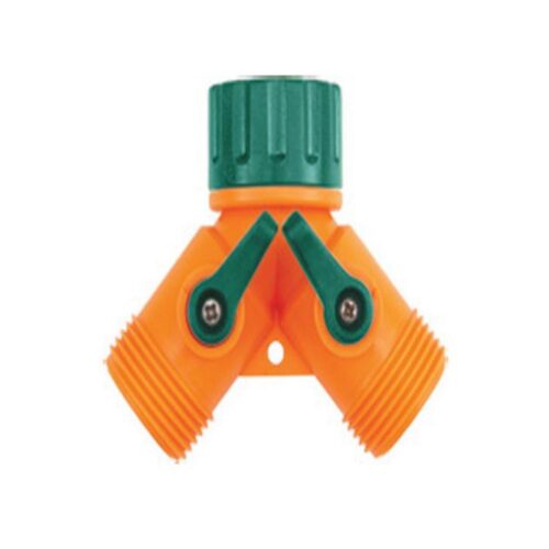 Adaptador grifo con dos derivaciónes riego