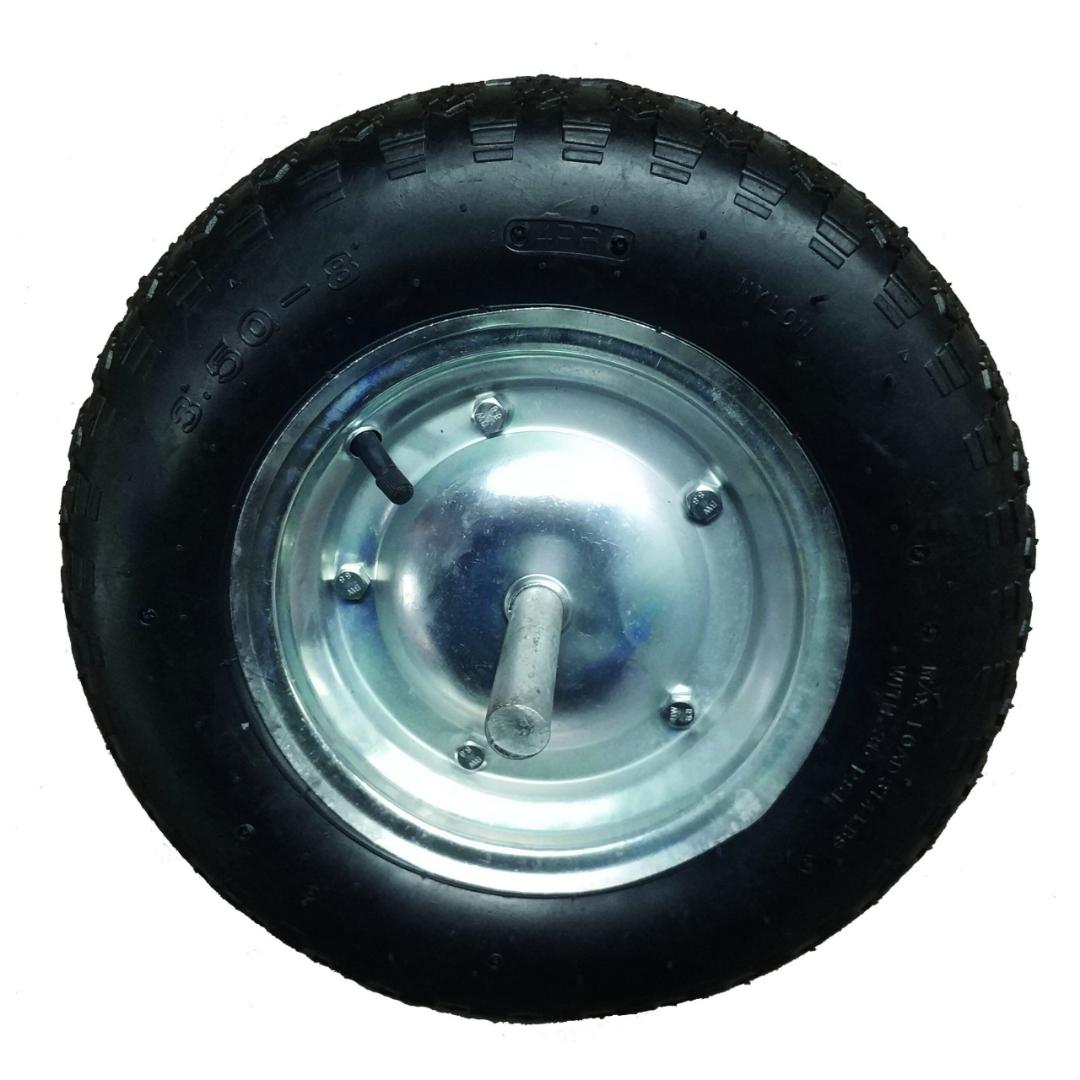 Rueda carretilla neumática disco con tornillos