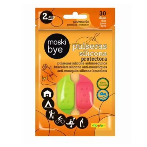 Pulsera de silicona antimosquitos 2 ud