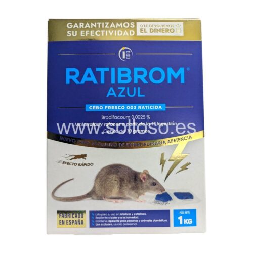 Raticida Ratibrom azul cebo fresco caja 1 kg