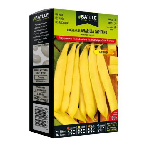 Semillas de Judía baja plan Amarillo Capitano 100 g