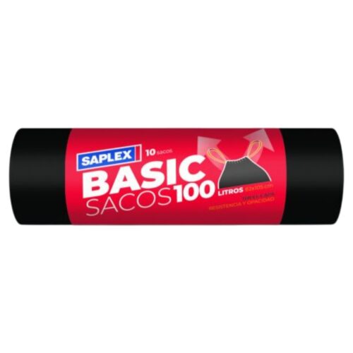 Sacos basura 100 l Basic Saplex 10 ud
