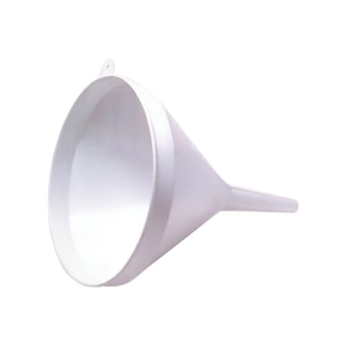 Embudo plástico nº 4 blanco 15,5 cm