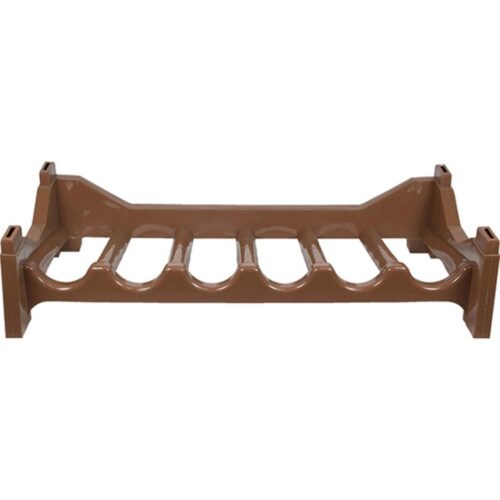 Botellero plástico marrón 6 botellas