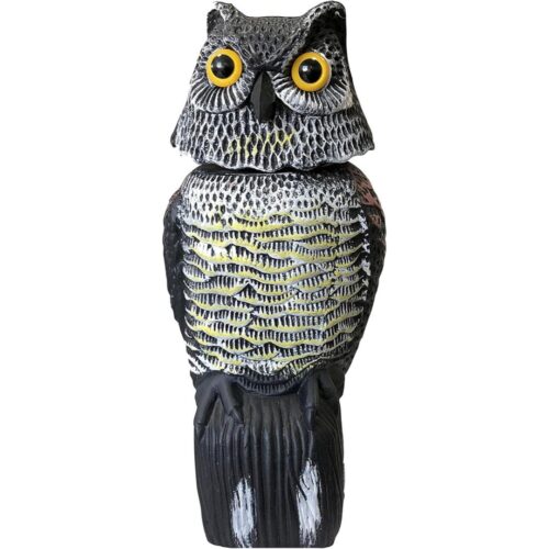 Búho eólico sin sonido y cabeza giratoria