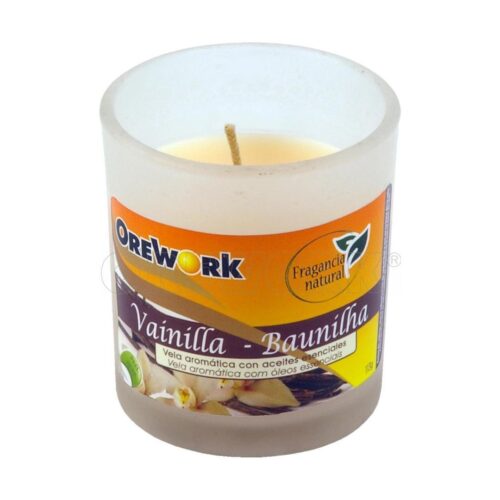 Vela de aceites esenciales aroma vainilla
