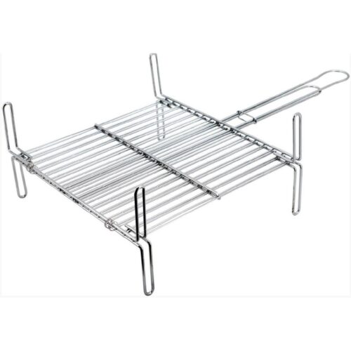 Parrilla doble con patas 50x50 cm