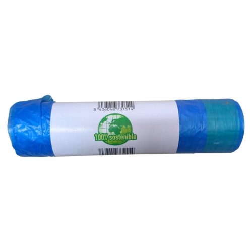 Bolsas basura 30 l azul perfumada 15 ud