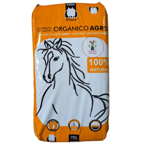 Abono orgánico Agro estiércol caballo con sustrato 70 l