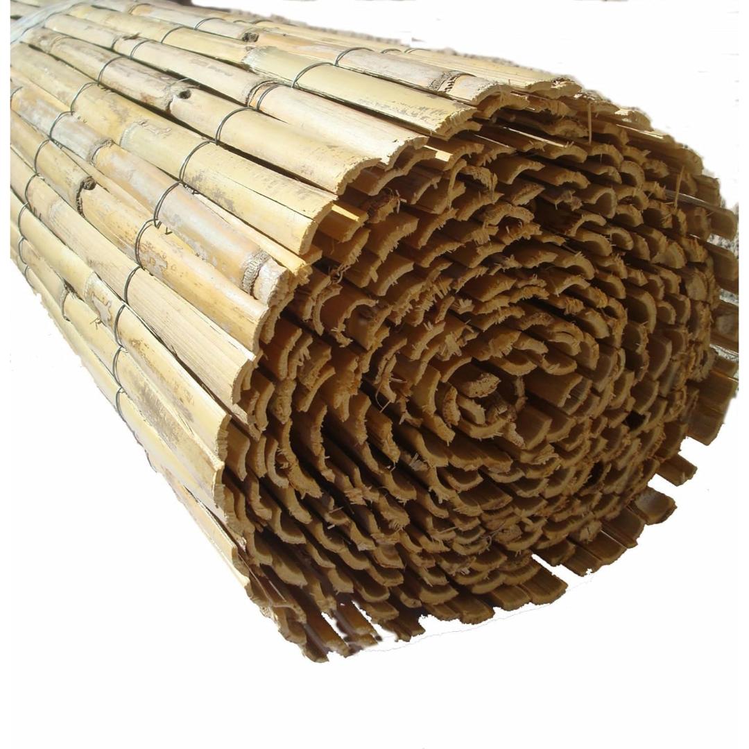 Cañizo bambú pelado natural 1x5 m - Imagen 2
