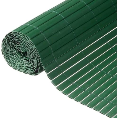 Cañizo PVC doble caña color verde 1,5x5 m