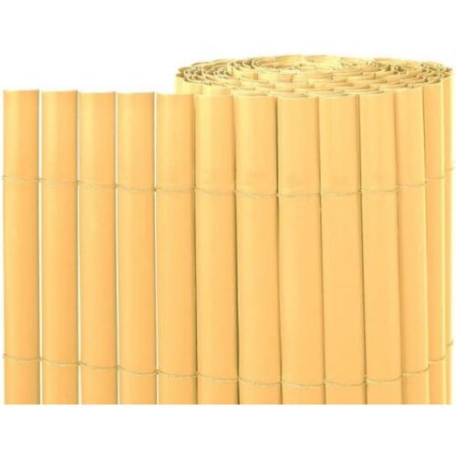 Cañizo PVC media caña color natural 1,5x5 m