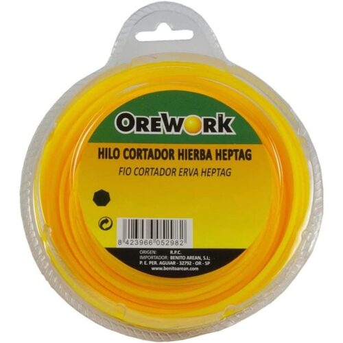 Hilo desbrozadora heptagonal ø 3 mm-15m
