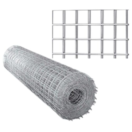 Malla electrosoldada galvanizada 12x12 mm 1x5 m