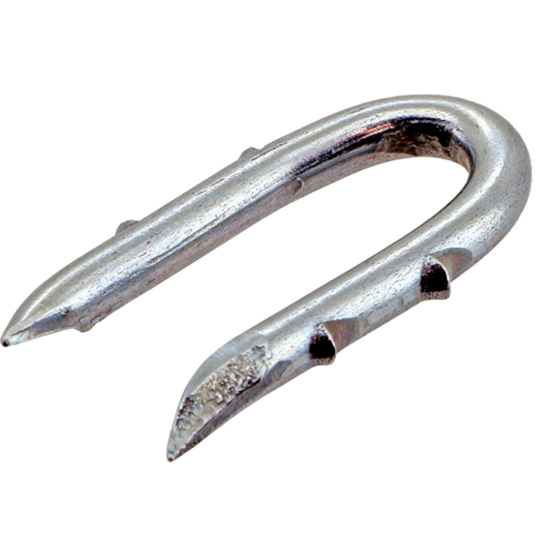 Grampillón dentado galvanizado 19x35 mm caja 3 kg