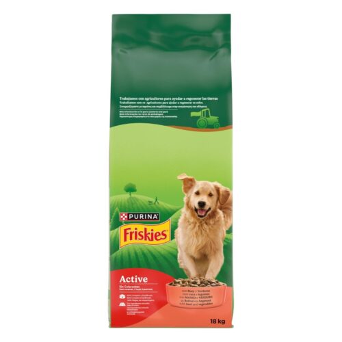 Pienso perro Friskies active Dog carne 18 kg