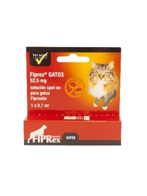 Pipeta gatos antiparasitaria Fiprex 52,5 mg 1 pipeta