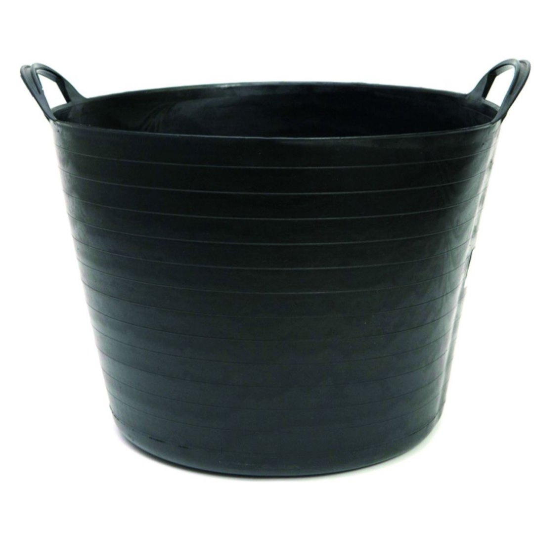 Capazo para vendimia negro liso 42 l